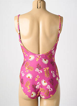 Costum de baie dintr-o singură piesă elasticitate top sutien modelat roz CYELL femeie