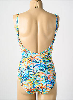 Costum de baie dintr-o singură piesă imprimeu fantezie top sutien modelat albastru CYELL femeie