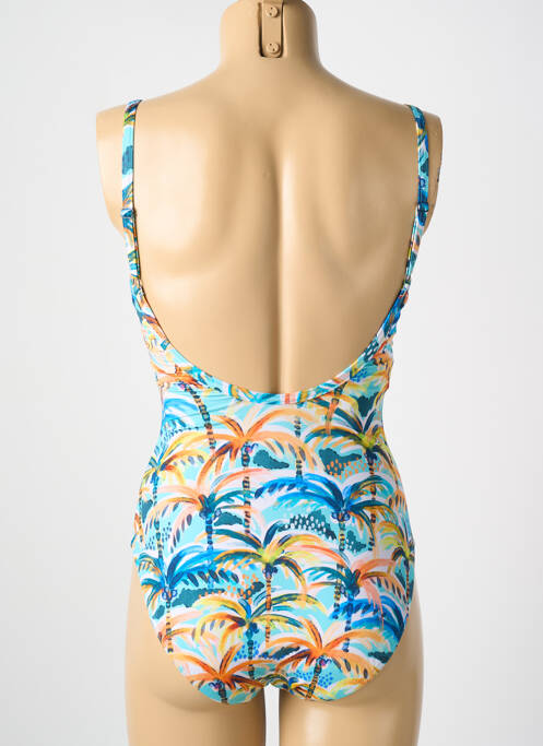 Costum de baie dintr-o singură piesă elasticitate top sutien modelat albastru CYELL femme