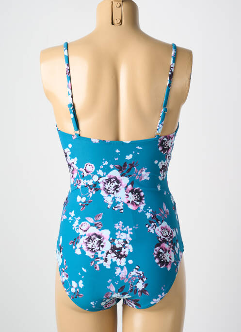 Costum de baie dintr-o singură piesă elasticitate albastru CYELL femme