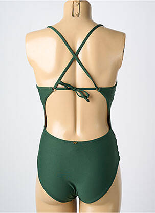 Costum de baie dintr-o singură piesă elasticitate top sutien modelat verde PILYQ femeie