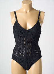 Costum de baie dintr-o singură piesă bretele elastice reglabile negru PILYQ femme