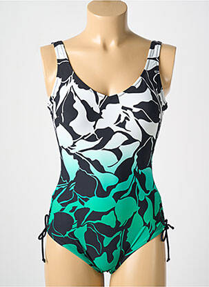 Costum de baie dintr-o singură piesă imprimeu fantezie top sutien modelat verde MIRADONNA femeie