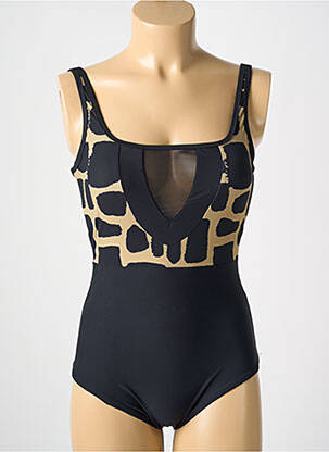 Costum de baie dintr-o singură piesă elasticitate top sutien modelat negru MIRADONNA femeie