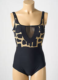 Costum de baie dintr-o singură piesă elasticitate top sutien modelat negru MIRADONNA femme