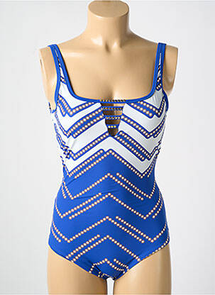 Costum de baie dintr-o singură piesă albastru MIRADONNA femeie