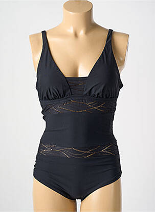 Costum de baie dintr-o singură piesă elasticitate top sutien modelat negru MIRADONNA femeie