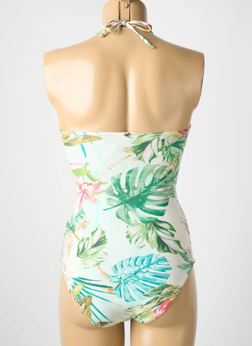 Costum de baie dintr-o singură piesă alb PILYQ femeie