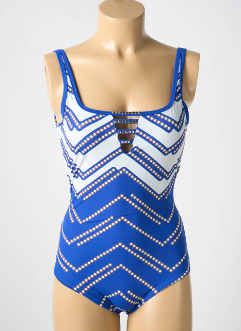 Costum de baie dintr-o singură piesă albastru MIRADONNA femeie