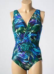 Costum de baie dintr-o singură piesă sutien cupe întregi cu decolteu înalt sutien cupe întregi cu decolteu înalt albastru MIRACLESUIT femme