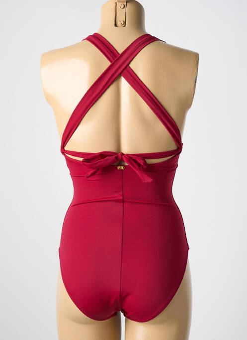 Costum de baie dintr-o singură piesă roșu închis PHAX femeie