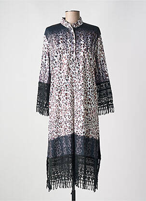 Rochie midi mâneci lungi mâneci lungi negru MIRADONNA femeie