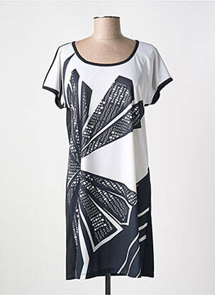 Rochie scurtă mâneci scurte mâneci scurte negru MIRADONNA femeie