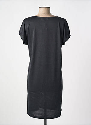 Rochie scurtă mâneci scurte mâneci scurte negru MIRADONNA femeie