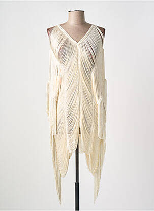 Rochie scurtă bej MILONGA femeie