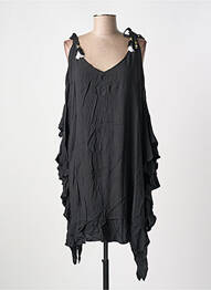 Rochie midi fără mâneci fără mâneci negru MILONGA femeie