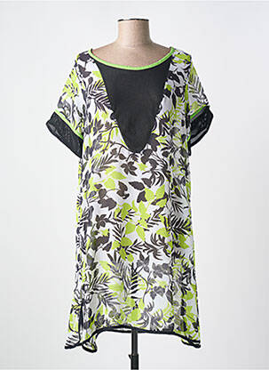 Rochie de plajă țesătură crep verde MIRADONNA femeie