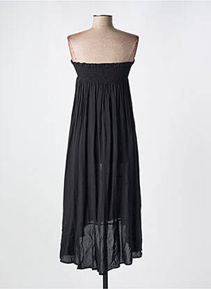 Rochie de plajă mâneci tip bustier negru PILYQ femeie