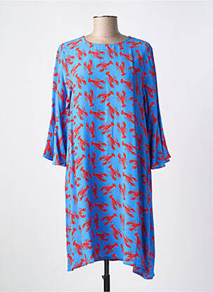 Rochie de plajă mâneci 3/4 albastru CYELL femeie
