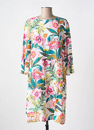 Rochie de plajă mâneci 3/4 roz CYELL femeie