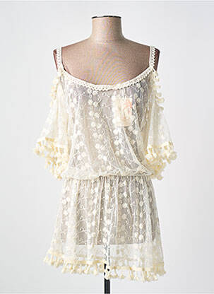 Rochie de plajă bej MILONGA femeie