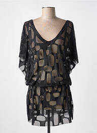 Rochie de plajă croială cambrată negru PILYQ femme