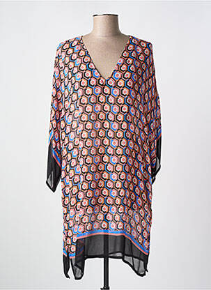 Rochie de plajă mâneci 3/4 portocalie CYELL femeie