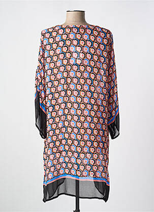 Rochie de plajă mâneci 3/4 portocalie CYELL femeie