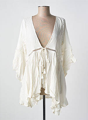 Tunică mâneci lungi alb MILONGA femeie