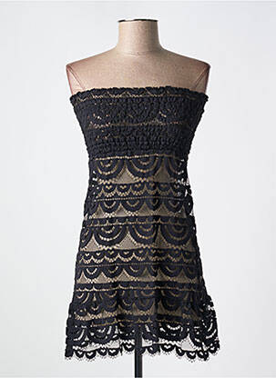 Rochie de plajă mâneci tip bustier negru PILYQ femeie