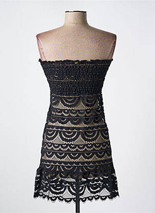 Rochie de plajă mâneci tip bustier negru PILYQ femeie