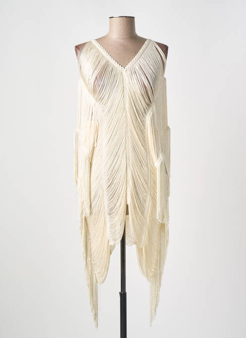 Rochie scurtă bej MILONGA femeie