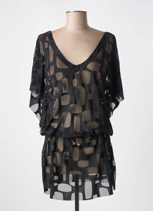 Rochie de plajă croială cambrată negru PILYQ femme