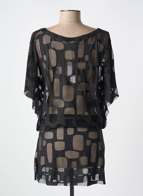 Rochie de plajă croială cambrată negru PILYQ femme