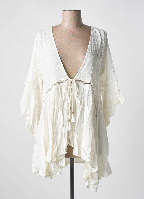 Tunică mâneci lungi alb MILONGA femeie