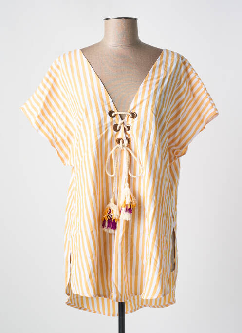 Tunică mâneci scurte galben MILONGA femeie