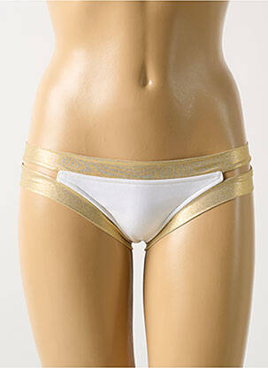 Chiloți de baie alb LULI FAMA femeie