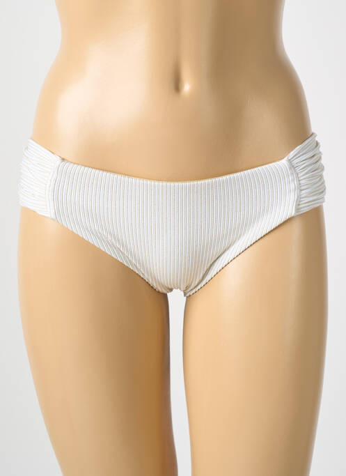 Chiloți de baie alb LULI FAMA femeie