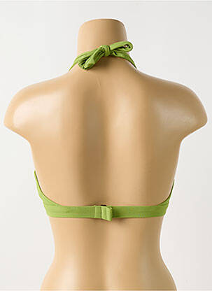 Sutien de costum de baie top triunghiuri top triunghiuri verde CYELL femeie