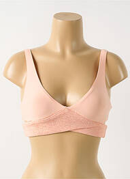 Sutien de costum de baie elasticitate sutien cupe întregi cu decolteu înalt roz PILYQ femme