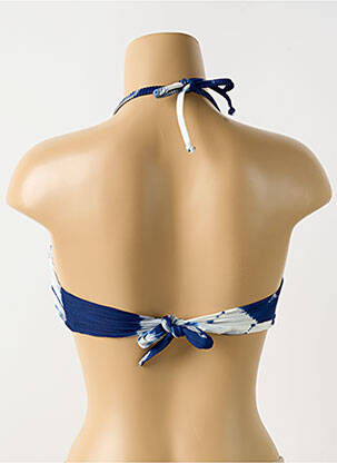 Sutien de costum de baie elasticitate top sutien modelat albastru PILYQ femeie