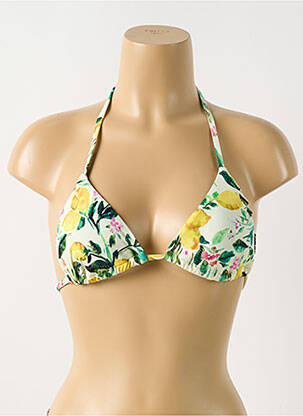 Sutien de costum de baie elasticitate sutien cu susținere înaltă și burete detașabil verde PILYQ femeie