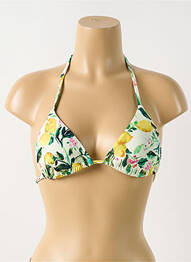 Sutien de costum de baie elasticitate sutien cu susținere înaltă și burete detașabil verde PILYQ femme