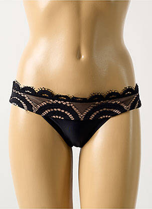 Chiloți de baie negru PILYQ femeie