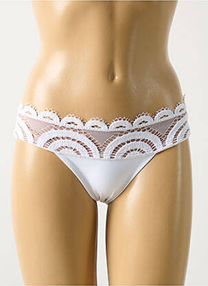 Chiloți de baie alb PILYQ femeie