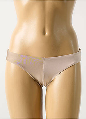 Chiloți de baie bej PILYQ femeie