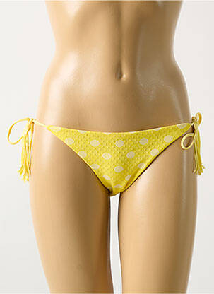 Chiloți de baie galben PILYQ femeie