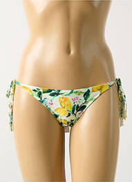 Chiloți de baie imprimeu floral bikini verde PILYQ femme