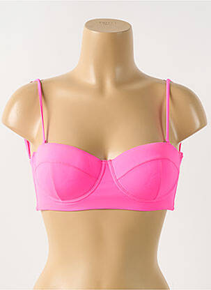 Sutien de costum de baie elasticitate top sutien modelat roz PHAX femeie