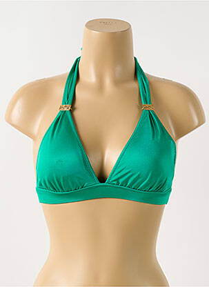 Sutien de costum de baie elasticitate sutien cu susținere înaltă și burete detașabil verde PHAX femeie